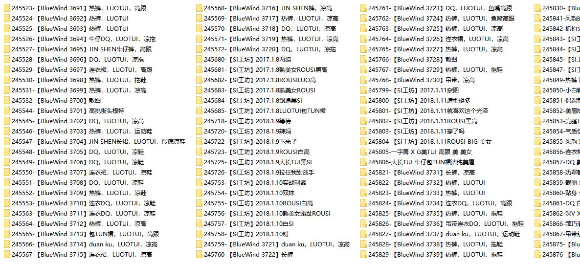 街拍大师-贵宾VIP图片打包下载，共3103套3.7万余张街拍摄影图片打包，大小101GB！
