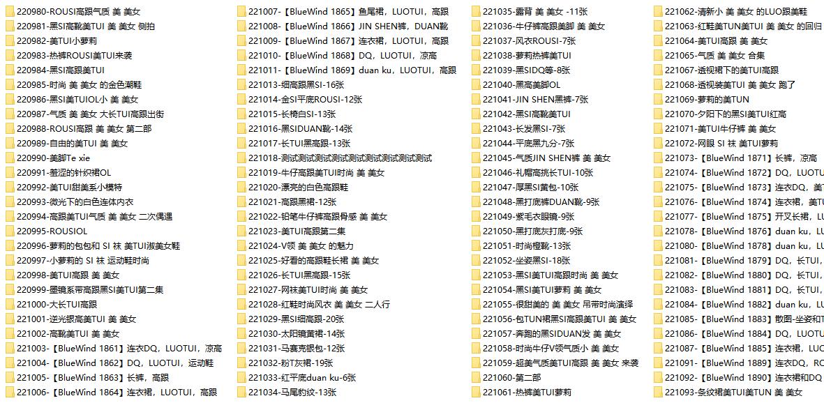 街拍大师-体验VIP图片打包下载，共4600套5.4万余张街拍摄影图片打包，大小113GB！