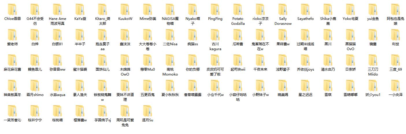 5280BT写真站-微博红人全栏目打包下载，共3316套模特写真图片及视频下载合集！