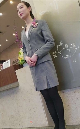 4k-黑丝长腿亭亭玉立的美女迎宾