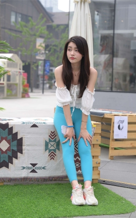 不吃鸡蛋街拍作品 – 不吃鸡蛋-夏日幽蓝