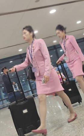 4K吉祥航乘务组空姐灰肉丝仙女般年轻 7P