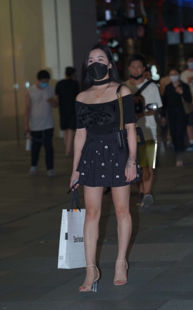 黑色连衣裙，凉高 [21P]