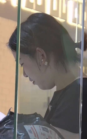 商场OL的平底高跟嫩足