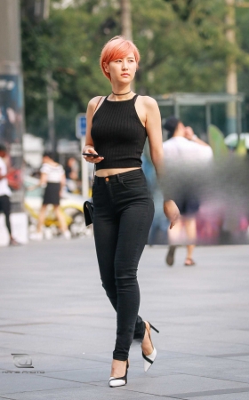 高挑紧臀牛仔 [22P]