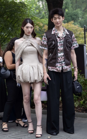 上海时装周长腿美女