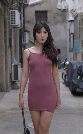 褐色包臀裙美女【套图+视频】