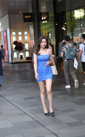 时尚吊带裙