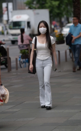 街拍小清新风牛仔裤小仙女~ [23P]