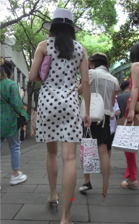 白色连衣裙小姐姐