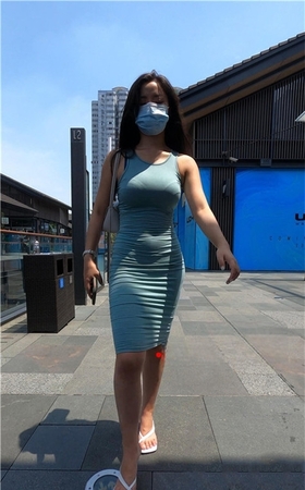 （视频一）南一 | 性感紧身包臀绿裙