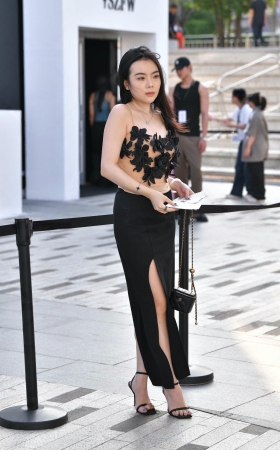 时装周美丽的开衩裙气质美人 [18P]