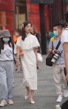 蕾丝旗袍