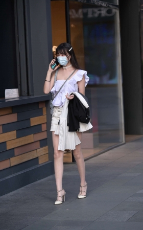 街拍极品长腿丝W美眉 [21P]