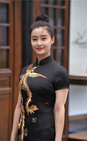 黑色旗袍小姐姐(73P)