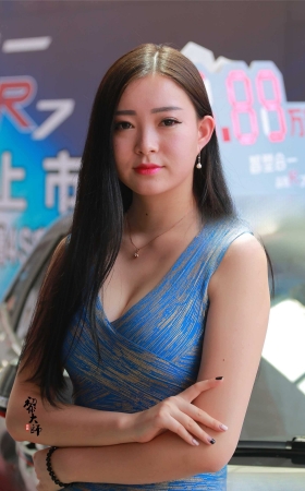 紧身低胸短裙车模好身材（25P） [25P]