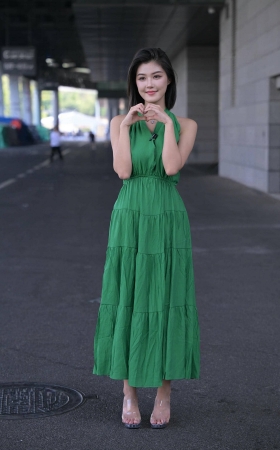 绿意盎然—长裙的程儿 [21P]