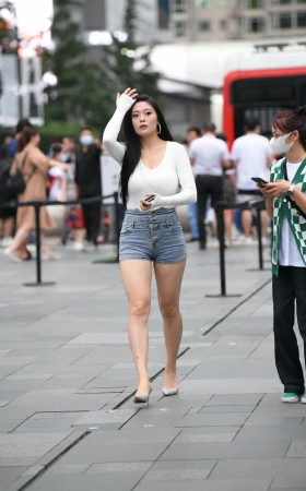 超级长腿好身材热裤高跟 [19P]