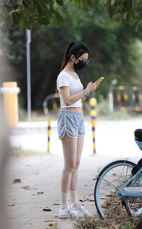 单车美女【套图+视频】MJ3401