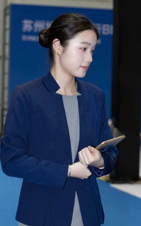 L1232-89P苏州51车展-凯迪拉克展台清纯肉丝美女礼仪 11P