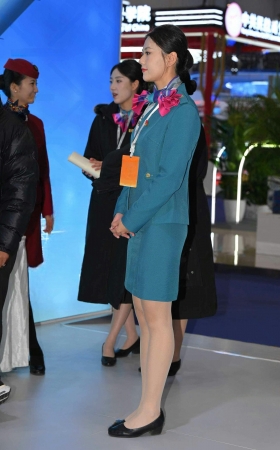 SH26-56-52√纤细美腿-清秀民航空姐 9P