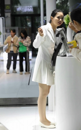 前台礼仪小姐姐高挑美腿肉丝 8P