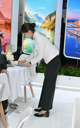 长裙肉丝礼仪小姐姐 [17P]