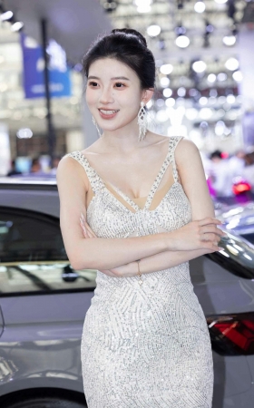 LB335-156P 苏州车展-网红车模BB酱24年国庆车展 9P
