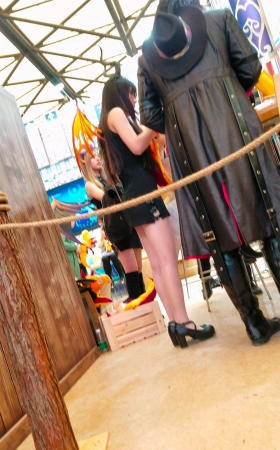 超性感包臀裙cosplay的二次元少女