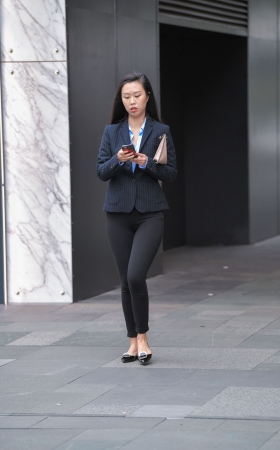 紧致西裤，职工装熟女