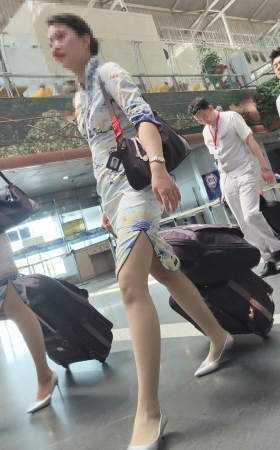 4K海航乘务组灰丝轻熟韵味还有外籍熟女空姐 6P