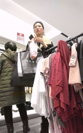 性感美腿长筒靴知性少妇