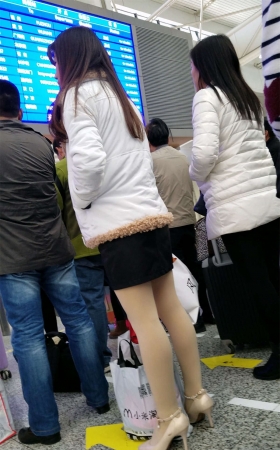 丝足美腿原味高跟鞋少妇