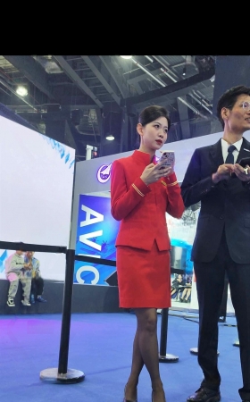 4K深圳航空形象大使空姐咖啡丝端庄优雅 4P