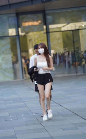 街拍运动热裤清凉小姐姐 [19P]