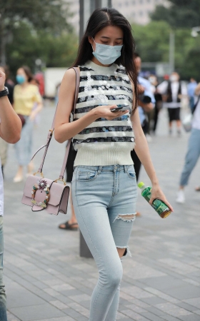 浅蓝牛高挑女友 [20P]