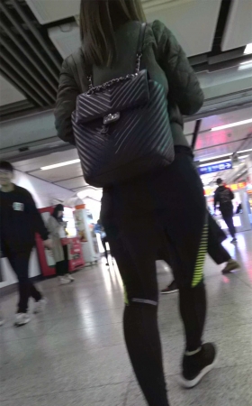 超级紧身运动裤美颜漂亮美女姐姐