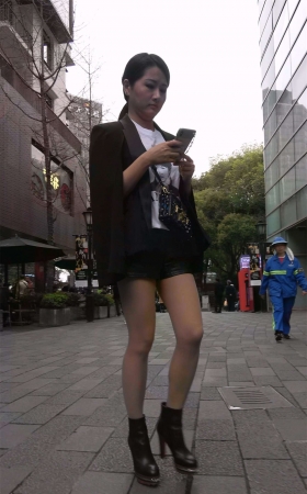 黑色小西装丝袜美女