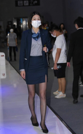 211121-57=96√藏蓝色职工黑丝销售员 9P