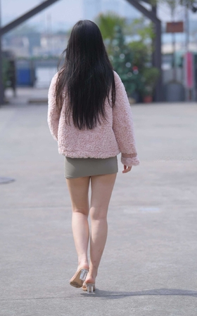 红石摄影作品●灰色包臀裙美女 【套图+视频】 [12P]