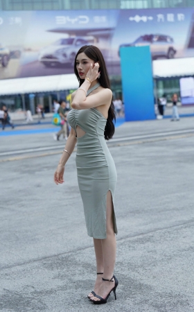开衩裙–175美月 [22P]