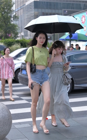 高挑的热裤美女(85P)