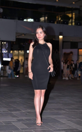 夜拍黑色包臀少妇 [20P]
