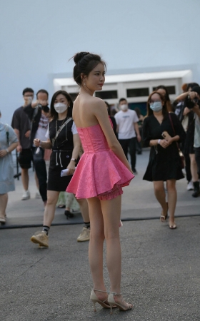 粉色裙美腿时尚靓丽 [25P]
