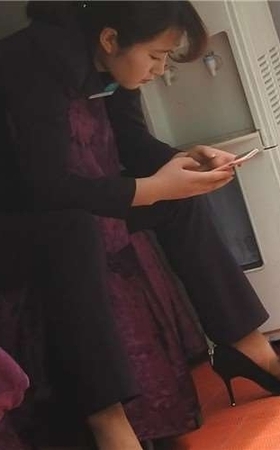 西装制服高跟鞋大美女