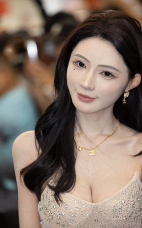 L1742-104P CMS昆山车展-百万网红苏州小汤圆的美胸玉足 10P
