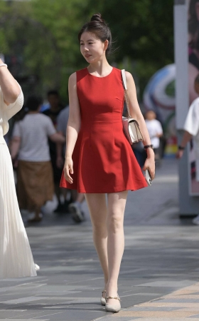 红裙肉丝少妇 [23P]