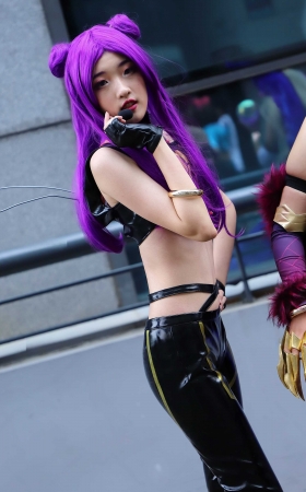 紫发皮裤coser2 [12P]