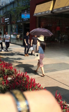 紧身一步裙，裸腿，凉高（14） [15P]