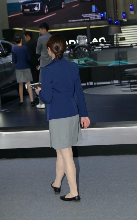 车展忙碌的售车美眉 [16P]